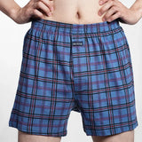 Riolio Men's 100% Cotton Boxer Shorts Foreskin Underwear High Waist Big Underpants Casual Plaid Plus Size Aro Alo Allo Pants M-3XL