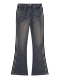 Riolio Vintage Jeans Men Slim Flared Trousers Autumn Streetwear Casual Vaqueros Pantalones Hombre Winter Y2k Fit Street Denim Pants