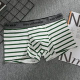 Riolio Men's Sexy Flat Angle Pants, Cotton Men's Underwear, Soft, Comfortable, Breathable Underwear, Men's Boxer Ice Silk Stripes
