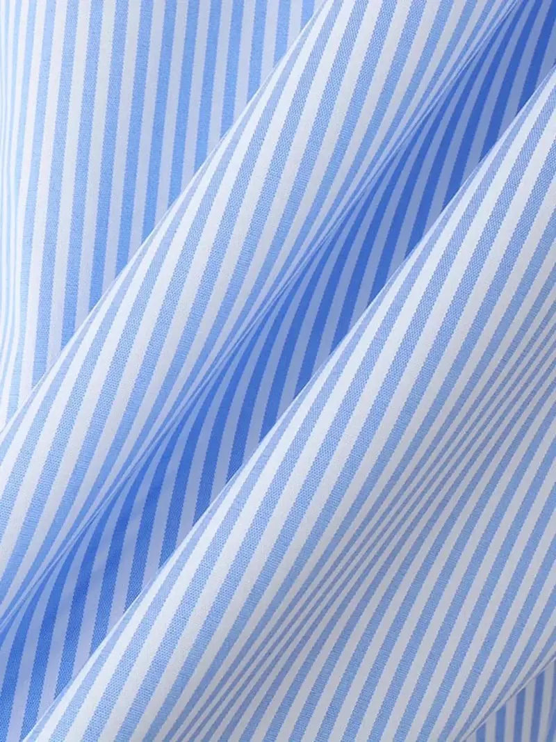 Riolio  New Japanese Trendy Men Shirts Light Luxury Textured Lapel Striped Long Sleeve Cardigan Tops Leisure Premium Loose Blouse M-2XL