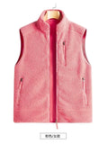 Riolio Outdoor Sleeveless Coats Vests Male Warm Cotton Waistcoat Autumn Jackets Thick Vests Man Classic  Lamb Cashmere Men Fleece Vest