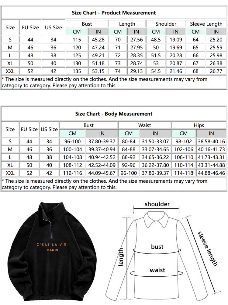 Riolio Hoodie for Men Fuzzy Polar Fleece Sweatshirt Letter Embroidered Turtleneck Streetwear Pullover Winter Unisex Zipper Sweats