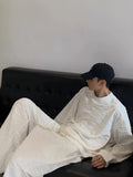 Riolio Kpop Tracksuit Retro Loose Three-dimensional Set Ethnic Jacquard Milk White Sports Suit American Casual High-end Wear