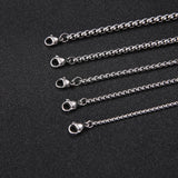 Riolio My Shape Basic Cuban Chain Necklaces for Men Women Punk Figaro Box Curb Chain Chokers Lobster Clasp Fashion Male Jewelry Collar