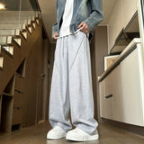 Riolio Black Casual Pants Men Fashion Oversized Wide Leg Pants Men Sweatpants Streetwear Loose Straight Joggers Pants Mens Trousers