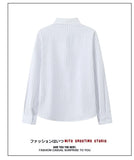 Riolio  New Naples Business Men Shirts Light Luxury Textured Lapel Striped Long Sleeve Cardigan Leisure Premium Commuter Blouse S-4XL