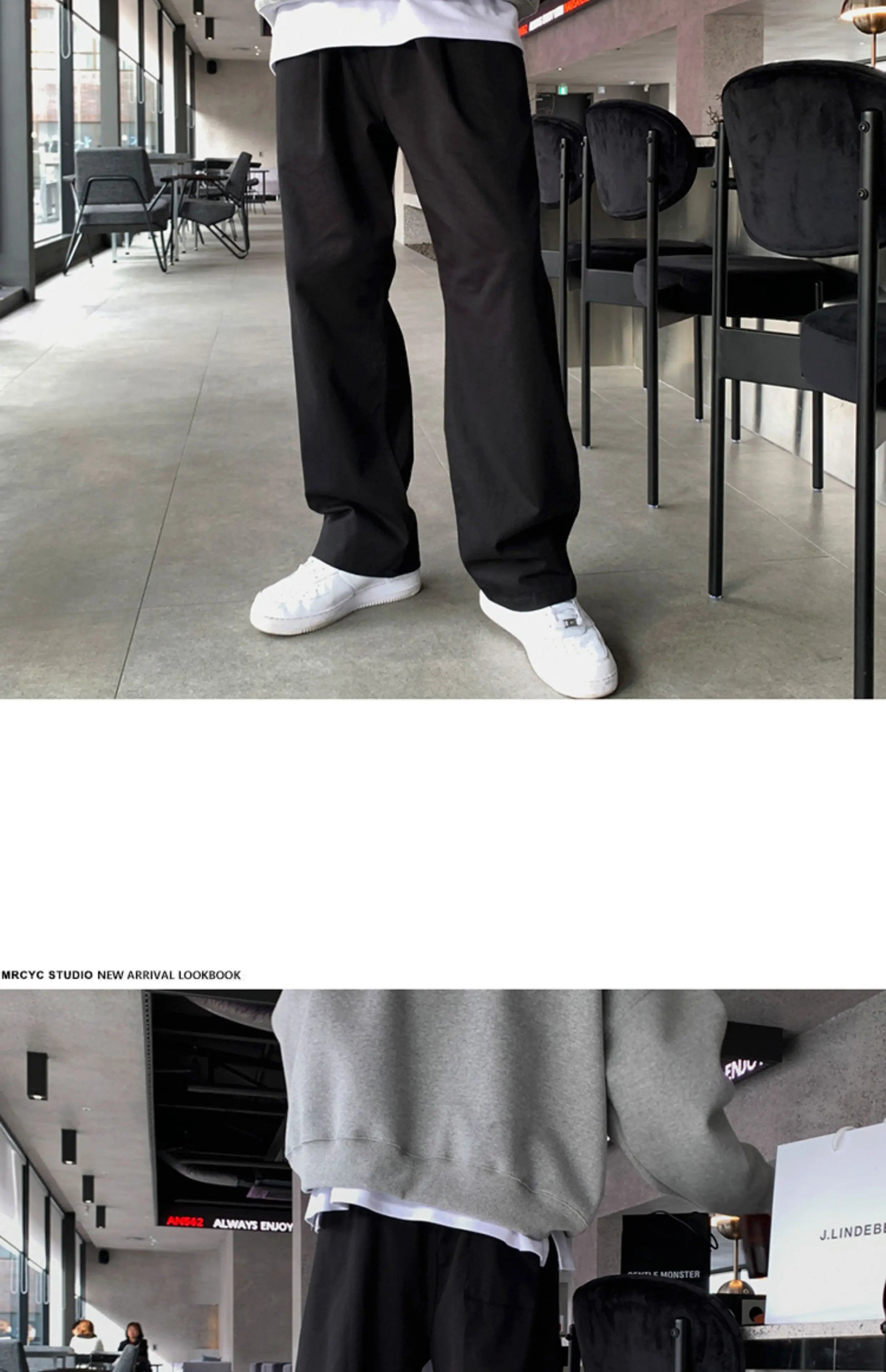 Riolio Korean Style High-end Straight-leg Casual Pants Men's Spring Summer Loose Trousers American 2025 New Trendy Wide-leg Pants Chic