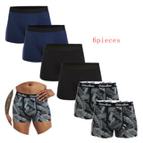Riolio 6pcs Pack Men Panties Cotton Underwear Male Brand Boxer And Underpants For Homme Luxury Set Shorts Box Slip Kit