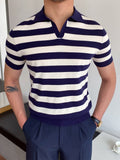 Riolio Summer Men Fashion Polo Shirts Short Sleeve Turn-down Collar Patchwork Casual Polos Mens Clothing Male Tops Pullover Streetwear