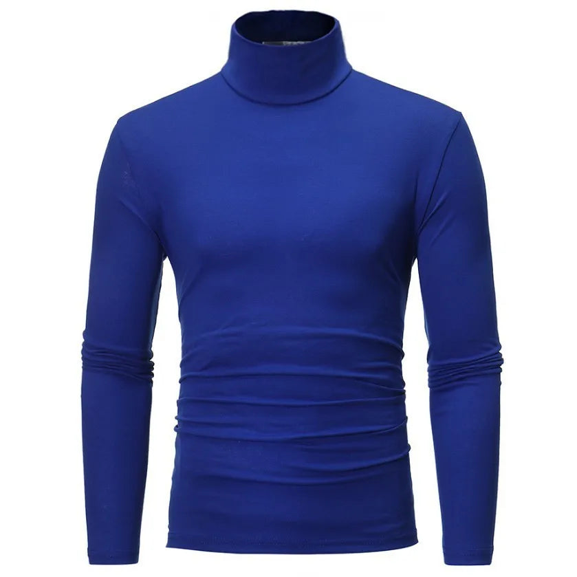 Riolio Man Thermal Turtleneck Casual Sleepwear Shirt S-2XL Sleeve Long Slim Coat 5colors Basic Sweater Bottom Winter