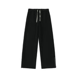 Riolio Black Casual Pants Men Sweatpants Oversized Wide Leg Pants Men Streetwear Loose Grey Straight Sports Pants Mens Joggers Trousers