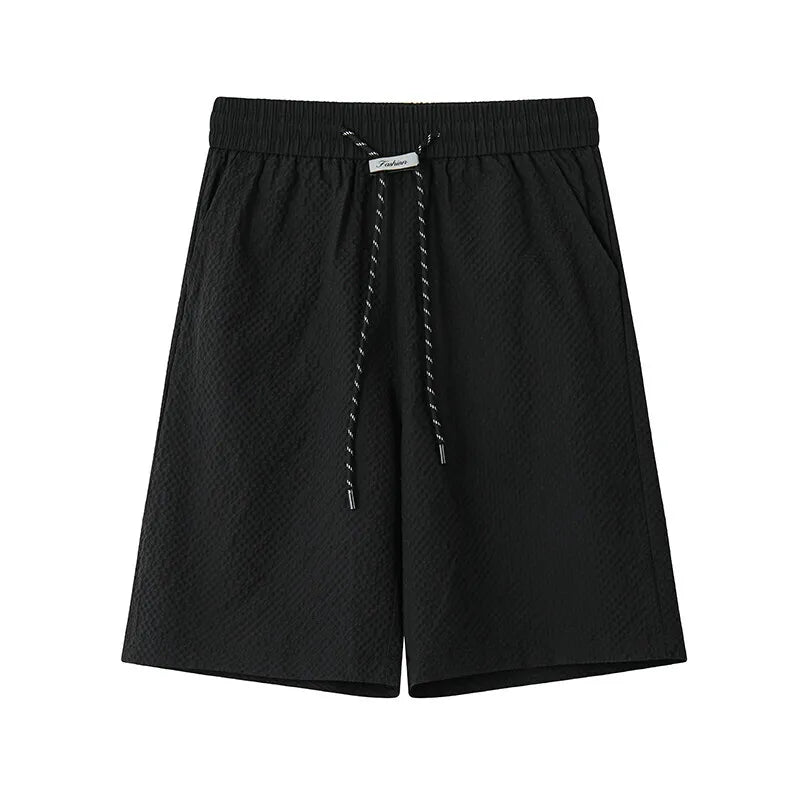 Riolio Summer Shorts Men Fashion Black Casual Shorts Men Streetwear Loose Blue Beach Shorts Mens Bermuda Shorts Large Size 4XL