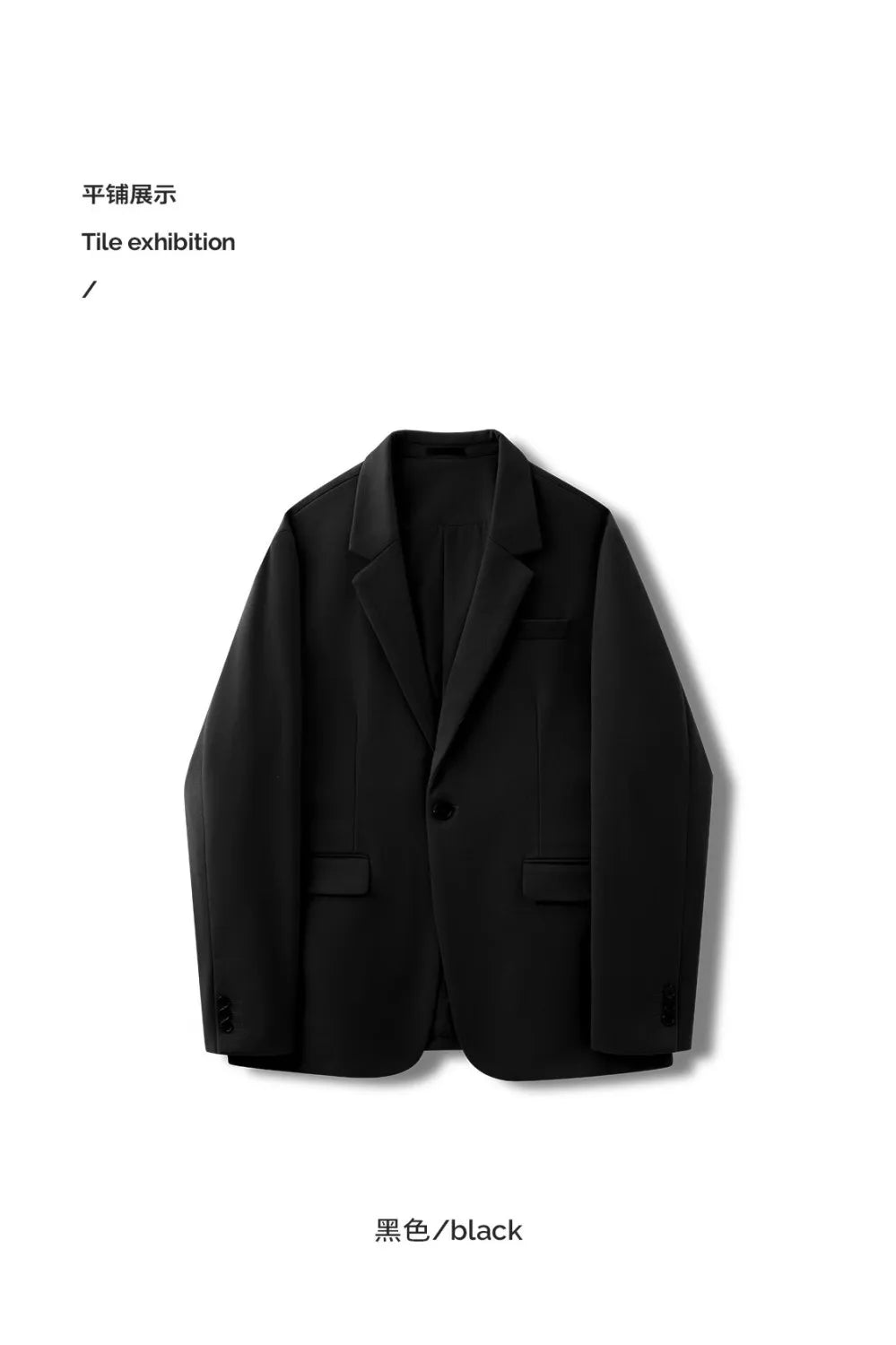 Riolio Simple Button Wooolen Coat Casual Wool Suit Jacket Men's Autumn Winter American High-end Business Casual Thick Wool Suit Top