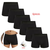 Riolio 6pcs pack Black Boxer Shorts Men Underwear Soft Breathable Male Underpants for Men Homme Boxershorts Slips Panties