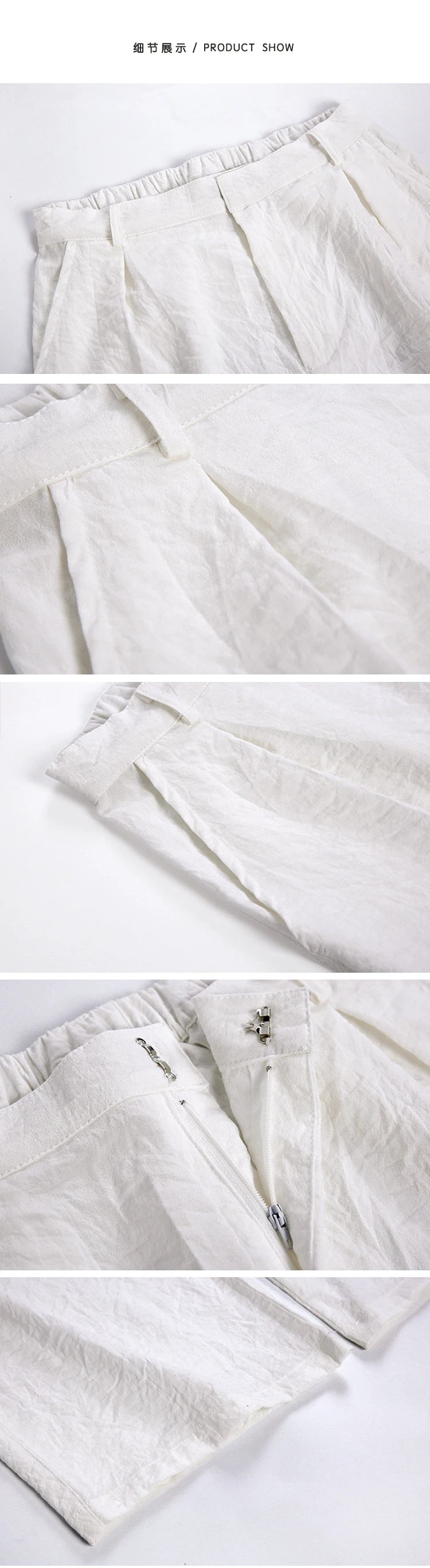 Riolio Summer Thin Linen Men's Pants Loose Straight Pants Korean Cotton Linen Casual Trousers Draped Wide-leg Pants Aesthetic Urban