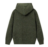 Riolio American-style autumn/winter streetwear unisex trendy hooded knit sweaters for couples with loose-fit retro Harajuku casual tops