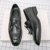 Riolio Summer Fashion Casual Leather Shoes Men Large Size Business Formal Casual Shoes Wedding Lace Up Men Shoes