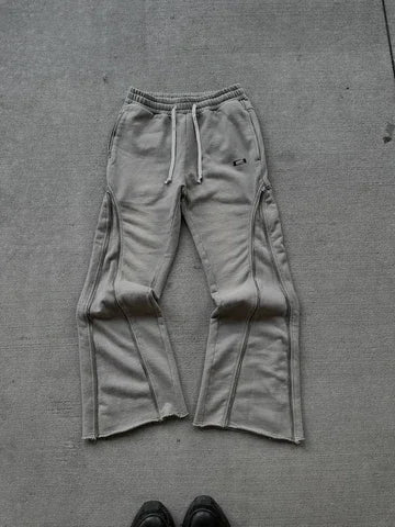 Riolio Y2K Retro Zipper Decoration Sweatpants Pants Streetwear Baggy Casual Pants Men Women Harajuku Hip Hop Letter Jogging Trousers