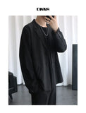 Riolio Male Elegant Casual Blazer Jacket Spring Autumn Versatile Loose Black Casual Jacket American 2025 New High Street Men's Suit