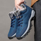 Riolio Men Snow Boots Winter Outdoor Walking Shoes light Sneakers for Men Winter Shoes Botines Tenis Mens Hiking Ankle Boots Footwear