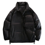 Riolio Comfortable Coat Men's Parkas Winter  Down Cotton Jacket High Quality New Solid Color Casual Youth Warm Full Zipper Top