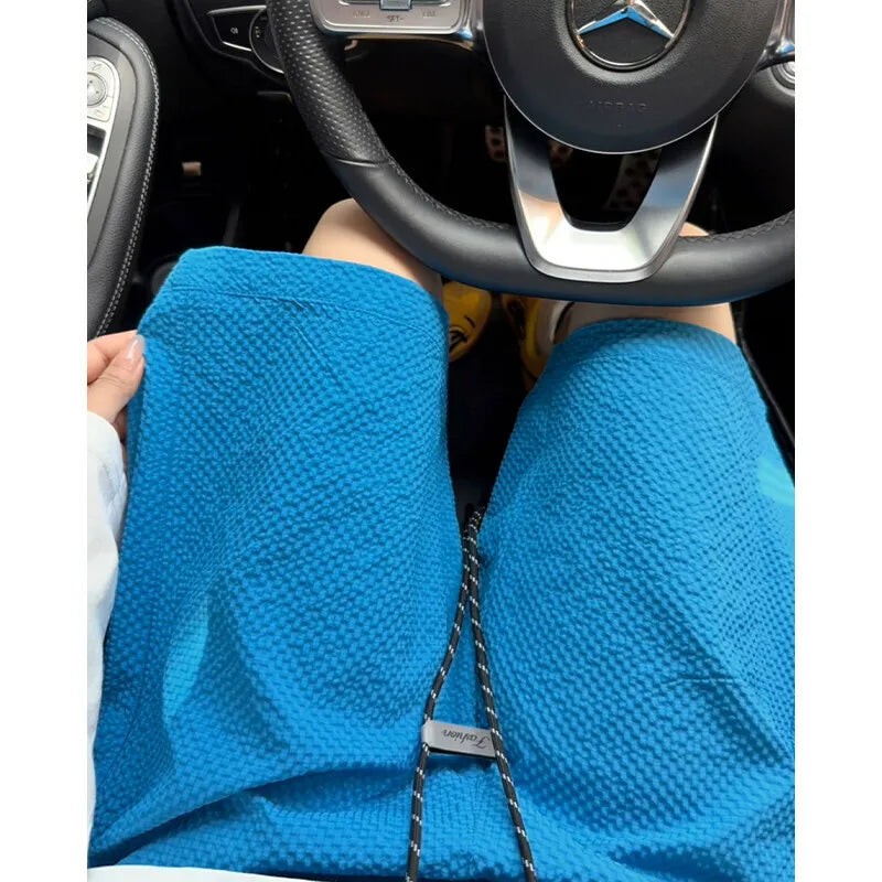 Riolio Summer Shorts Men Fashion Black Casual Shorts Men Streetwear Loose Blue Beach Shorts Mens Bermuda Shorts Large Size 4XL