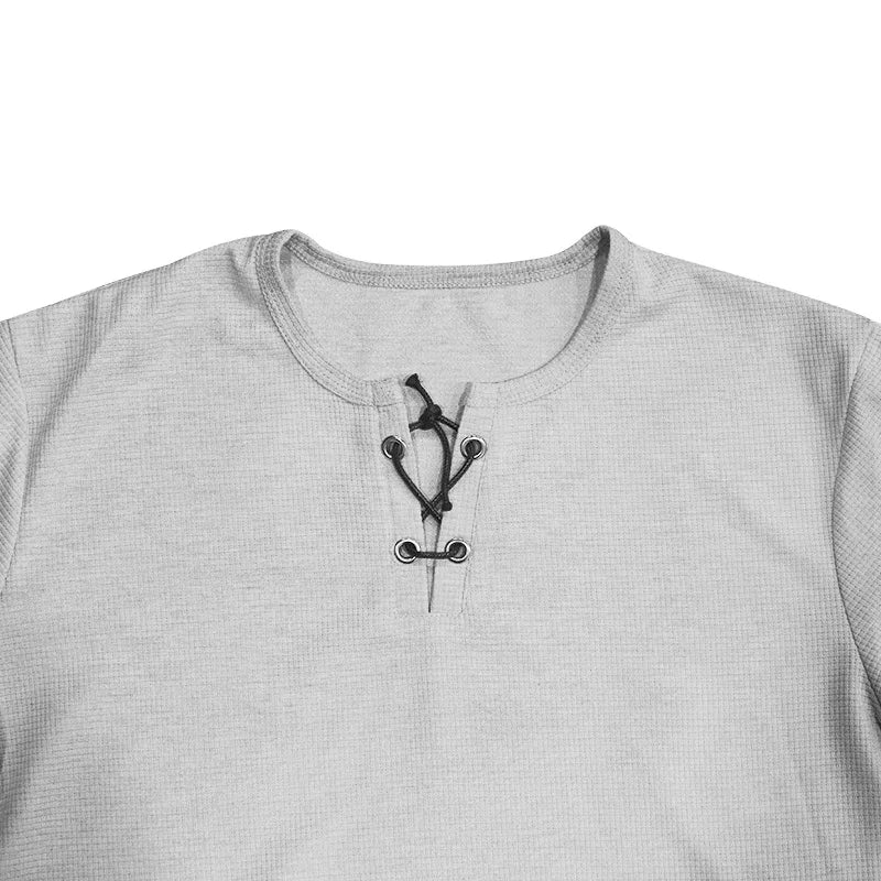 Riolio 2025 Summer Simplicity Men's Suit Loose Walf Checks Fabric Breathable Comfort and Casual Short Sleeve Shorts Two-Piece Suit