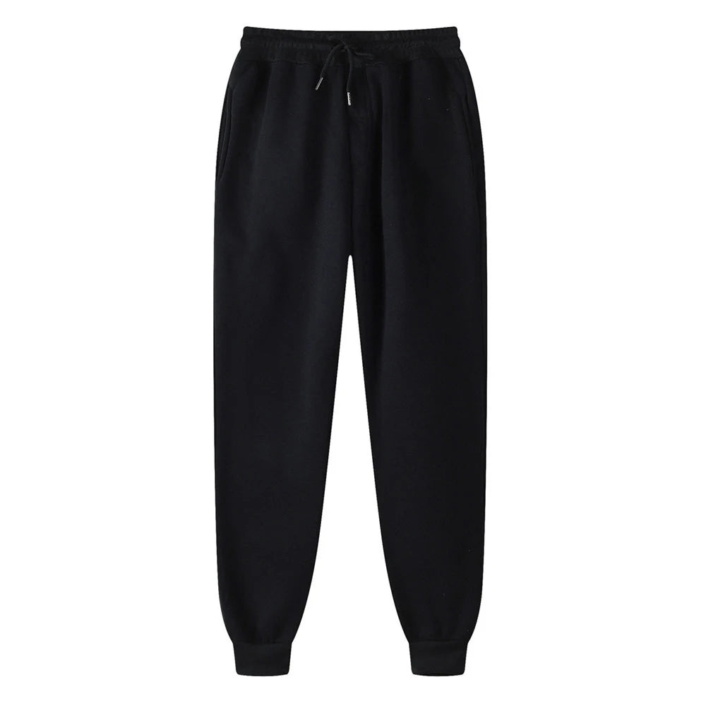 Riolio  Autumn and Winter New European and American Solid Color Fleece Sweater Pants Men's Casual Zipper Sports Hat Set