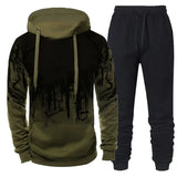 Riolio Autumn Winter Trending Tracksuits Men Camouflage Hoodie + Pant 2 Piece Set Sports Wear 3d Ink Jogging Suits
