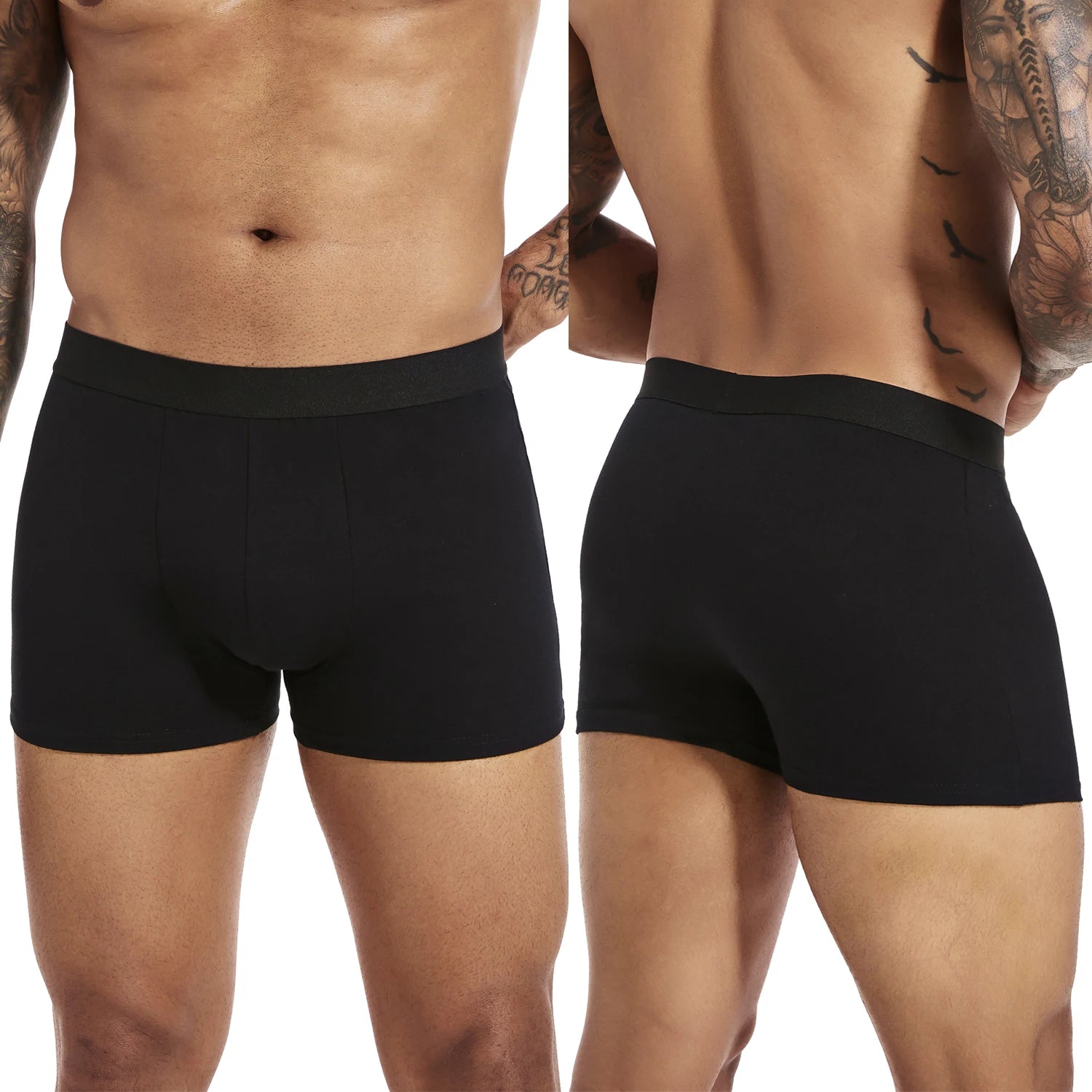 Riolio 6pcs pack Black Boxer Shorts Men Underwear Soft Breathable Male Underpants for Men Homme Boxershorts Slips Panties