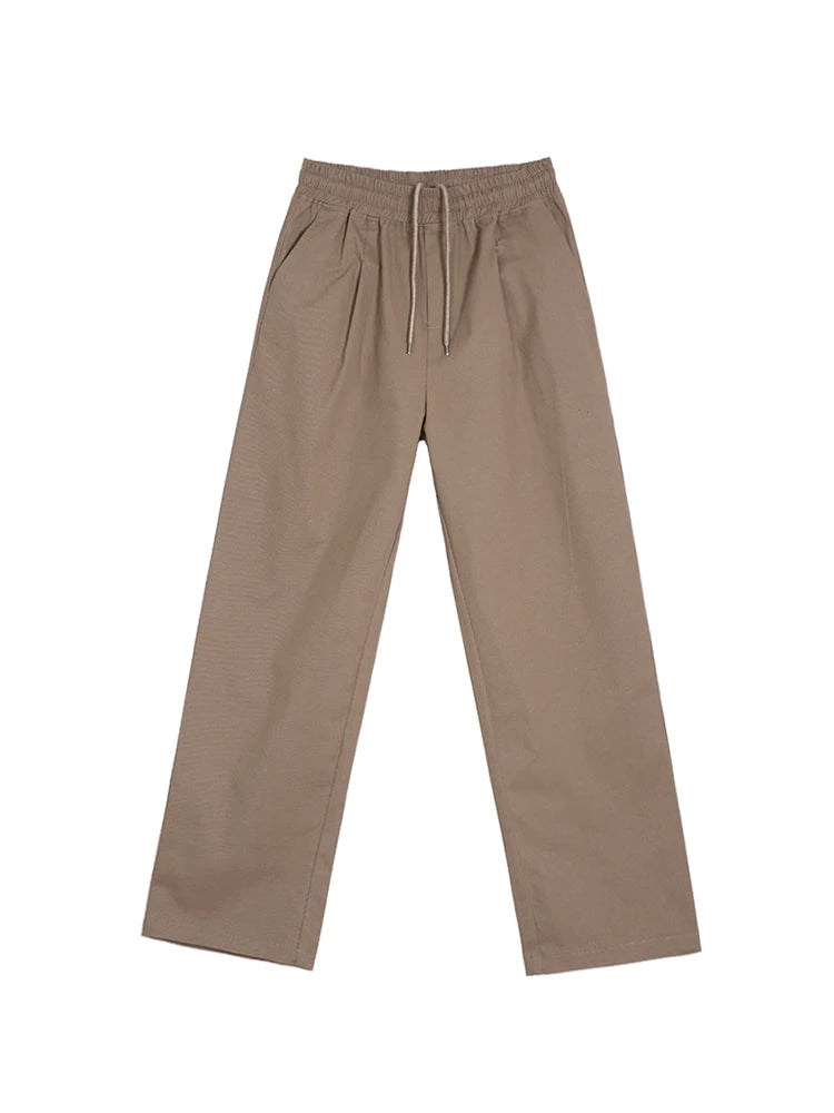 Riolio Korean Style High-end Straight-leg Casual Pants Men's Spring Summer Loose Trousers American 2025 New Trendy Wide-leg Pants Chic