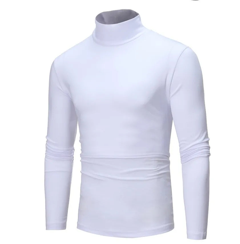 Riolio Man Thermal Turtleneck Casual Sleepwear Shirt S-2XL Sleeve Long Slim Coat 5colors Basic Sweater Bottom Winter