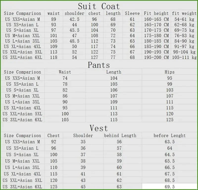 Riolio 3 Pieces Set Men's Business Blazers Coat / Male Slim Fit Color Matching Collar Suit Tuxedo Leisure Jacket Pants Vest Wedding