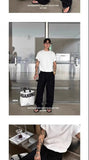 Riolio Summer Cityboy Pants Texture Soft Single Pleated Straight Casual Pants Men's Korean Retro High-end Loose Trousers Aesthetic Wear