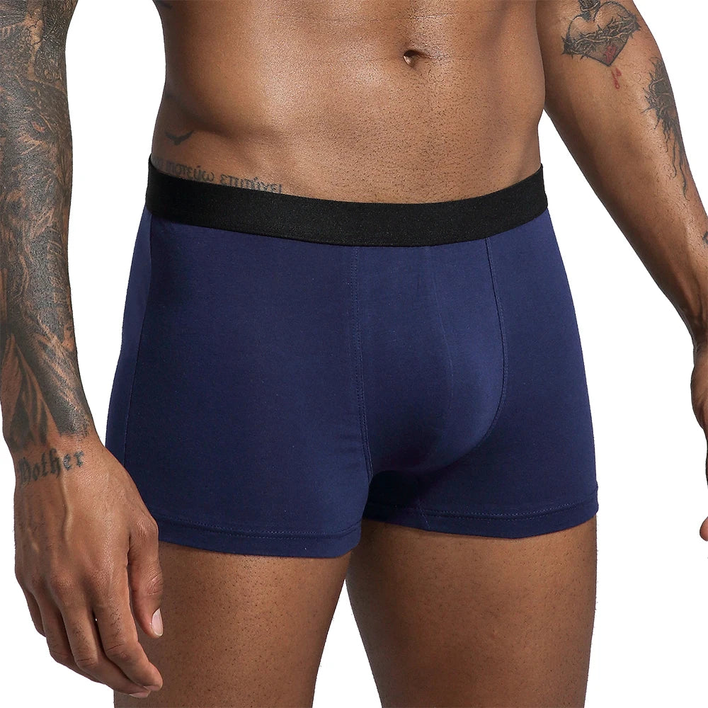 Riolio 6pcs Pack Men Panties Cotton Underwear Male Brand Boxer And Underpants For Homme Luxury Set Shorts Box Slip Kit