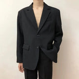 Riolio Mens Suit Casual Versatile Korean Style Jacket  Autumn Business Casual Ins Trend Luxury  Loose Slim Fit Outfit Men’s Clothing