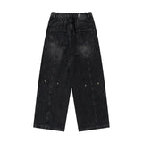 Riolio High Street Washed Ropa Hombre Vintage Baggy Jeans for Men Straight Y2k Casual Denim Trousers Pantalones Oversized Cargo Pants