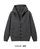 Riolio American-style autumn/winter streetwear unisex trendy hooded knit sweaters for couples with loose-fit retro Harajuku casual tops