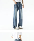 Riolio Wide leg jeans Men 2025 Autumn trend Casual Pantsbell-bottoms unisex washed Jeans Skinny Work Trousers Male Jeans Men Clothing