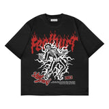 Riolio Harajuku American Purple "WTMM" TEE versized t shirt gothic y2k top cotton shirts Couples grunge graphic goth women clothes