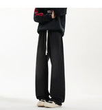 Riolio New Men's Jeans Washed Jeans Pants Unisex Drawstring Denim Pants Male Streetwear Korean Straight cylinder loose Cowboy Trousers