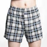 Riolio Men's 100% Cotton Boxer Shorts Foreskin Underwear High Waist Big Underpants Casual Plaid Plus Size Aro Alo Allo Pants M-3XL