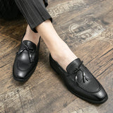 Riolio Summer Fashion Casual Leather Shoes Men Large Size Business Formal Casual Shoes Wedding Lace Up Men Shoes