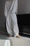 Riolio Kpop Tracksuit Retro Loose Three-dimensional Set Ethnic Jacquard Milk White Sports Suit American Casual High-end Wear