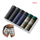 Riolio 6pcs pack Black Boxer Shorts Men Underwear Soft Breathable Male Underpants for Men Homme Boxershorts Slips Panties