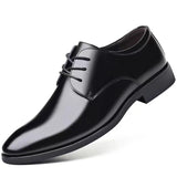 Riolio Men's Breathable Leather Shoes Black Soft Leather Soft Bottom Spring And Autumn Best Man Men's Business Formal Wear Casual Shoes