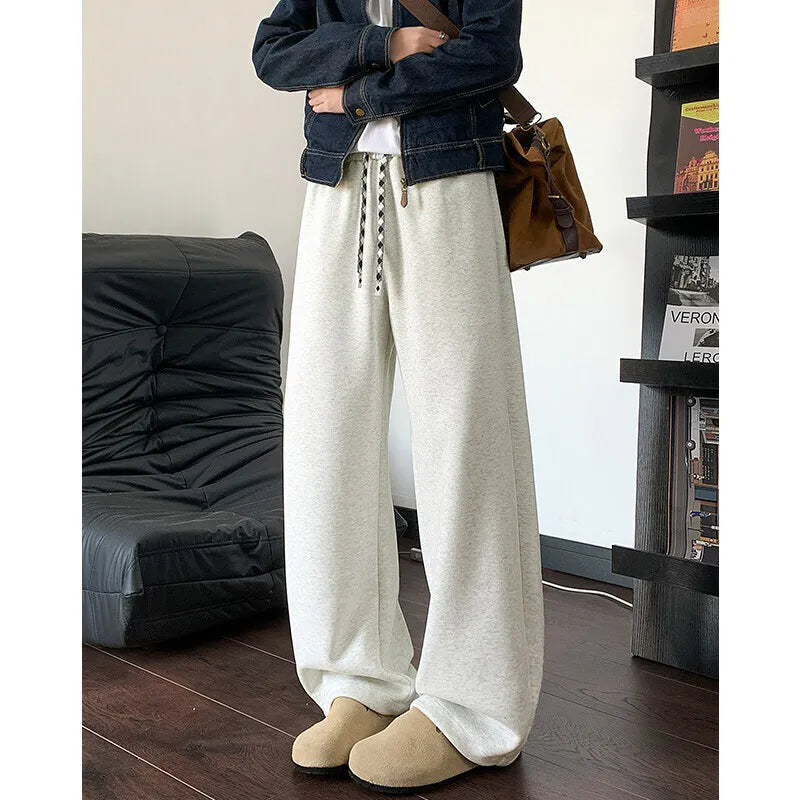 Riolio Black Casual Pants Men Fashion Oversized Wide Leg Pants Men Streetwear Loose Sweatpants Mens Sports Pants Male Trousers M-3XL