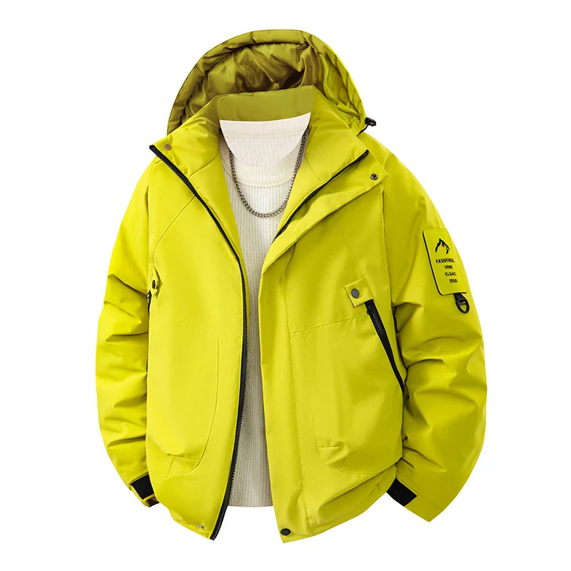 Riolio Autumn Parkas Men's Winter Outdoor Warm Jacket Waterproof Breathable Windproof Graphene Couple's Outdoor New Leisure Clothing