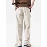 Riolio American High Street Work Pants Spring Autumn New Men's Trousers Straight Japanese Fashion Trend Retro Casual Work Pants Chic