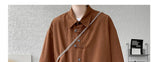 Riolio Corduroy Shirt Men Casual Turn Down Button Long Sleeve Shirts Streetwear Leisure Luxury Clothing Chemise Homme